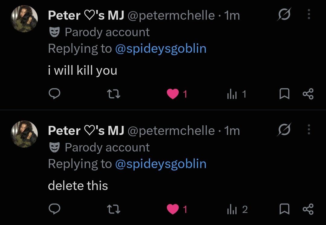 spideysgoblin's tweet photo. someones mad lol https://t.co/LRB9mIOyfL