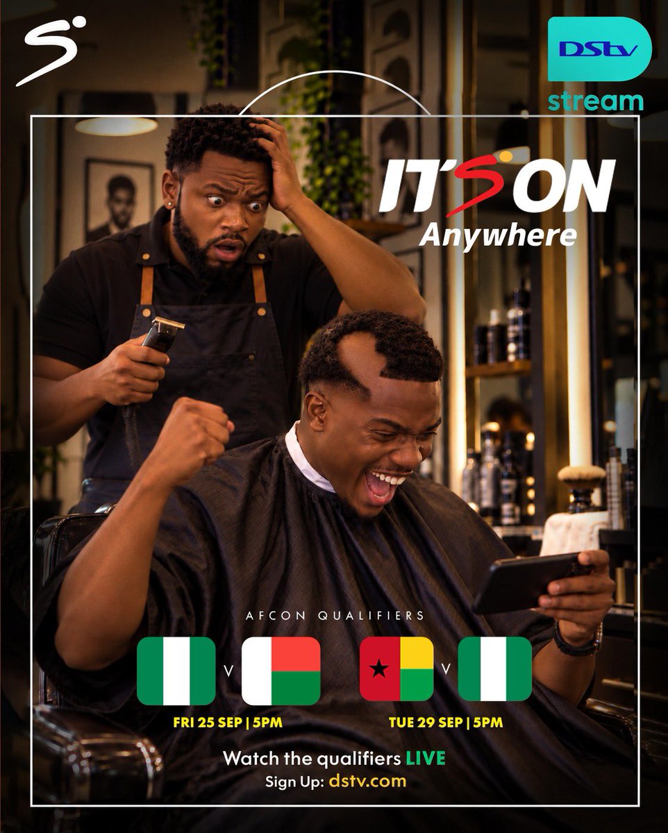 onetruechap's tweet photo. The Super Eagles starts their AFCON qualification campaign in Uyo, but let's hope that this time, we don't do permutation and combination before we qualify. It's good that I'll be able to watch both of them on DStv! https://t.co/tqlnN76C7N #ItsONDStv https://t.co/R5ofStOZ6e