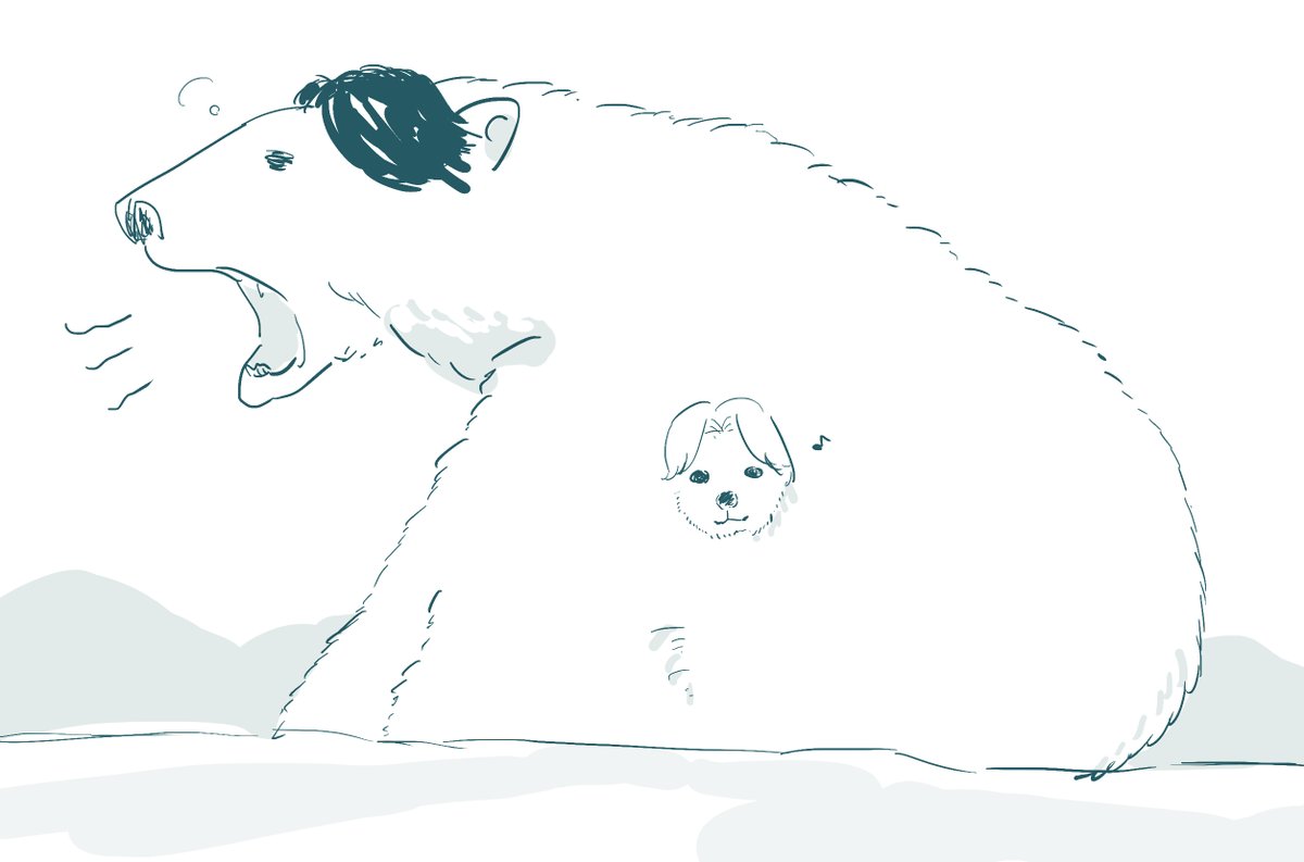 25draws's tweet photo. ホッキョクグマのあれ https://t.co/EB6kiAnIdo