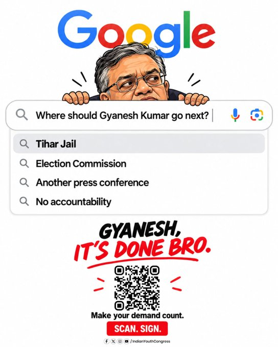 Mir_Ilyas_INC's tweet photo. Batao batao… Gyanesh Bro ko ab kahan jaana chahiye? 👀
Google ne apna answer de diya.
Ab aapki baari, petition sign karke apni demand jaldi se register karo..
#SmritiForCaptain #NewsLeaderOpinionPoll
#News18Defcon2026 #AdaniArogyaMandir
#MiviOne5G https://t.co/qicZXnkhKf