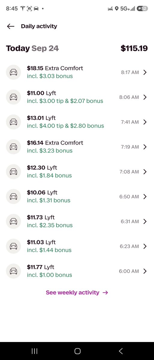 reggiefilms's tweet photo. 2 hours of driving Lyft this morning and I have yet to touch my steering wheel 😅 https://t.co/51vGPi9bgf