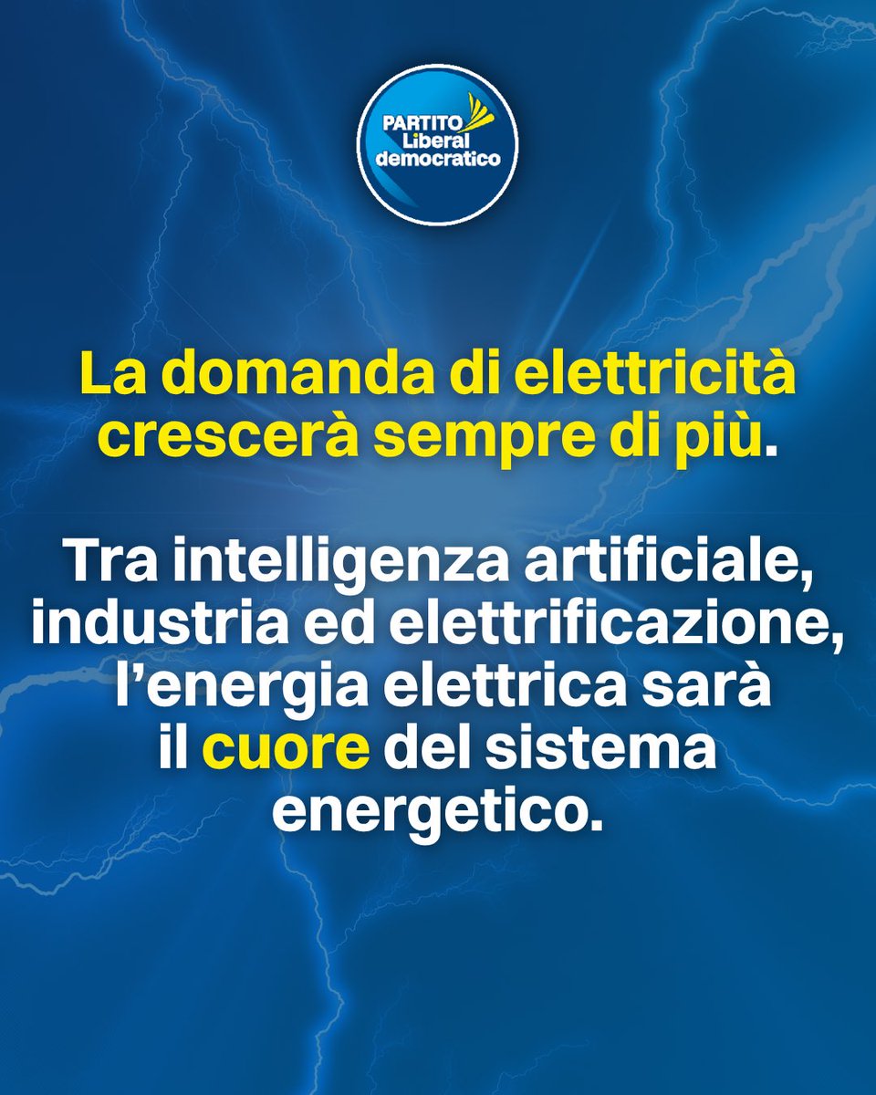 Partito_Libdem's tweet photo. Il DDL Nucleare è stato approvato. Ora bisogna passare dalle intenzioni ai fatti.

La domanda non è più se l’Italia debba tornare al nucleare, ma quando. Per noi, la risposta è semplice: subito.

La domanda di elettricità crescerà, tra industria, intelligenza artificiale ed elettrificazione dei consumi. Servono quindi energia pulita, stabile e programmabile, insieme alle rinnovabili.

La cornice normativa è il primo passo. Ora servono decreti attuativi, regole certe, sicurezza e investimenti.

⚛️ Il futuro energetico dell’Italia si costruisce oggi. @GGravela77