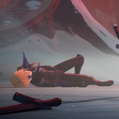 ofbardsandmen's tweet photo. i wanted to make a meme of pixel dain sleeping from various angles, but i realized this was probably the most at peace he's felt in 500 years. i know a piece of him hated the fact that he woke up from that brief slumber of death https://t.co/NML8DMgaMJ