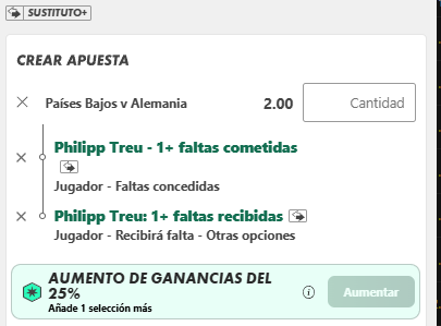 IcardiPicks's tweet photo. Philipp Treu

👉🏽 Confío en que hoy sea titular, debutando así con la selección

👉🏽 Con respeto a las faltas cometidas, si es cierto que tiene un promedio de 0.70, pero en esa banda tendrá a Gakpo que recibe 1.49 con la selección

👉🏽 Con respecto a las faltas recibidas, promedia 1.54 dejándonos 17/20 verdes
 
Es lo único de valor que veo para este partido...