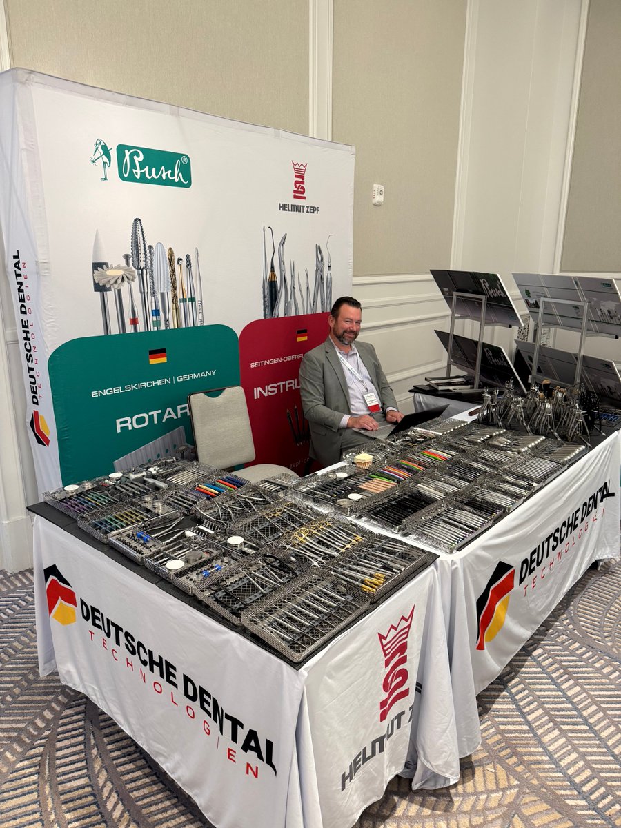 DeutscheDT's tweet photo. Proud Gold Sponsor &amp; exhibitor at the 2026 #PikosSymposium, The Ritz-Carlton Grande Lakes, Orlando, Sept 24–26. 🇩🇪 Come see Helmut Zepf surgical instruments &amp; Busch rotary instruments in person. https://t.co/1L4uw4Rxz6 #ImplantDentistry #BoneGrafting https://t.co/H4oLq0wbql