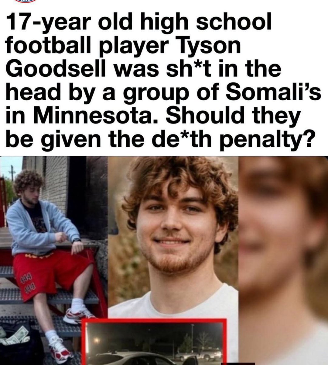 Kathyo72l's tweet photo. 17-year-old football player Tyson Goodsell was allegedly lured into a robbery and killed.

One suspect was already on conditional release after a prior attempted-murder case.

A teenager is dead. How did the system fail? https://t.co/5BdYFNZYaE