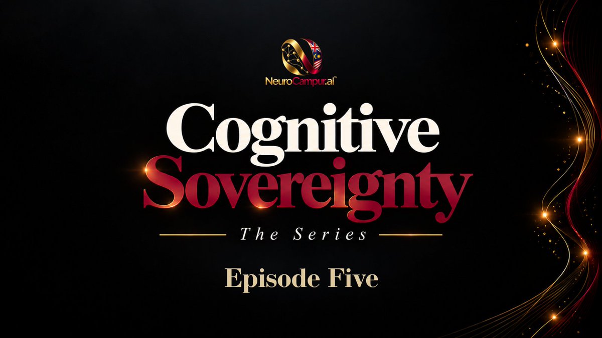 NeuroCampur's tweet photo. Data centres bring compute buut compute alone does not build an AI economy.

The bigger opportunity is what grows around it: skills, jobs, local companies and capability.

Cognitive Sovereignty: The Series | Episode 5 https://t.co/X9w2ZGxEWi