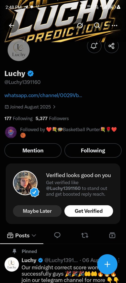 FundsDezzy's tweet photo. @Basketballpunt3 @Luchy1391160 9064736671
https://t.co/2AxNHbov6G
Please boss help ur boy
And may all mighty God give you more wisdom to book sharp games 🙏🙏 https://t.co/Iijv795gLz
