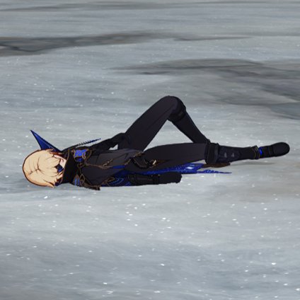 ofbardsandmen's tweet photo. i wanted to make a meme of pixel dain sleeping from various angles, but i realized this was probably the most at peace he's felt in 500 years. i know a piece of him hated the fact that he woke up from that brief slumber of death https://t.co/NML8DMgaMJ