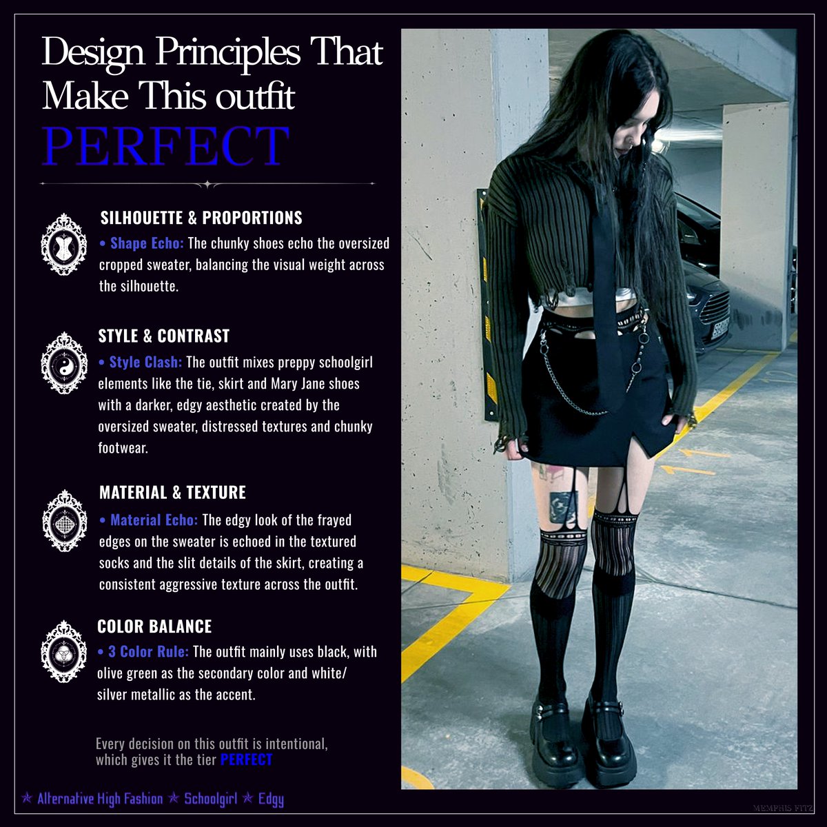 MemphisFitz's tweet photo. Edgy High Fashion Schoolgirl Outfit Analysis →

Would you wear this? https://t.co/hGagXQRH1V