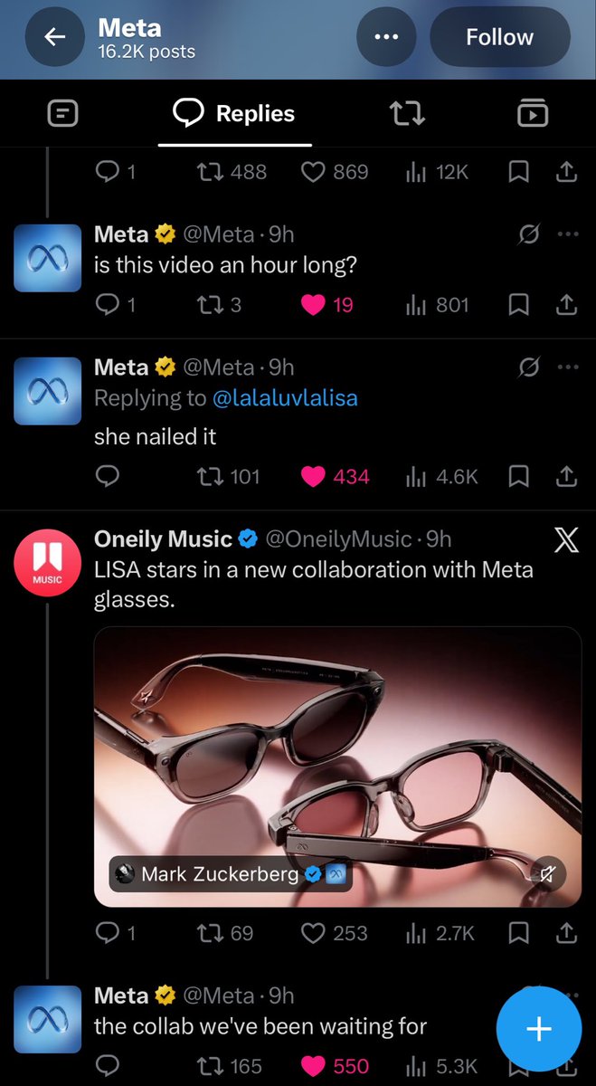 SoftieNova's tweet photo. Lisa's global clout is unmatched!! Signed a year ago, cooked in silence and dropped as the main event and sole Asian representative for the biggest tech giants like Meta!! Comparing any idols to an actual global IT girl is just f funny 🔥

Meta really gets crazy for her ✨ https://t.co/8k2MwpfOMU