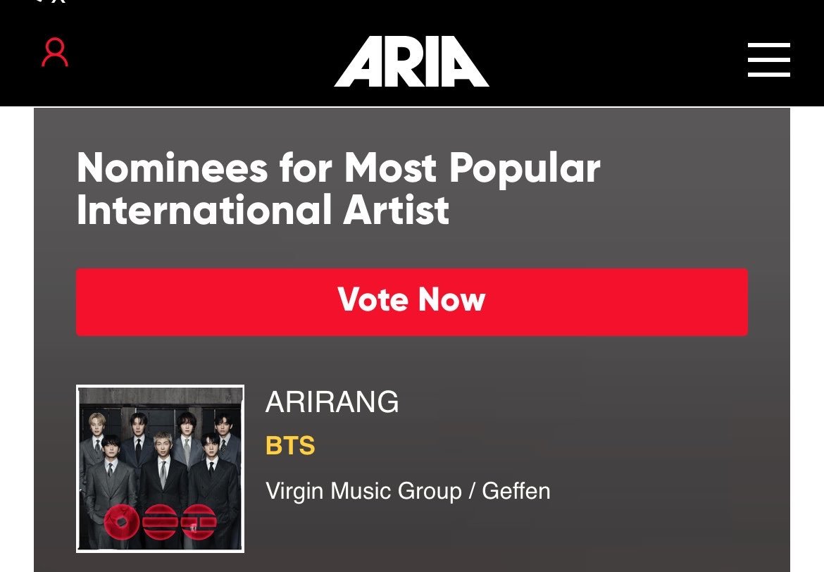 JasciveP's tweet photo. BTS está nominado para “Most Popular International Artist” en los ARIA Awards. Las Armys internacionales pueden votar mediante hashtags en X y es ilimitado. Los reposts también cuentan como un voto. 
El hashtag es #ARIASBTS 

¡No olvides votar por BTS! 

Yo voto por #ARIASBTS https://t.co/qbXcyCjEOT