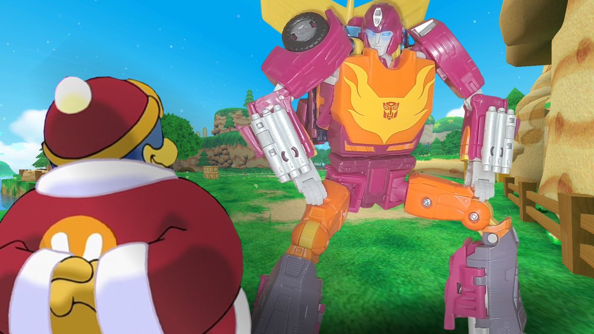 HandsHandyRP's tweet photo. "Yeah, Hey."

-Hot Rod Squats Down to be on a somewhat relative eye-level with the much smaller Dedede-

"I'm Kinda Lost here. I was Messing with a spacebridge, it sent me here, portal shut before i could get back."

"Could use some help getting home." https://t.co/d1VncrPd1K