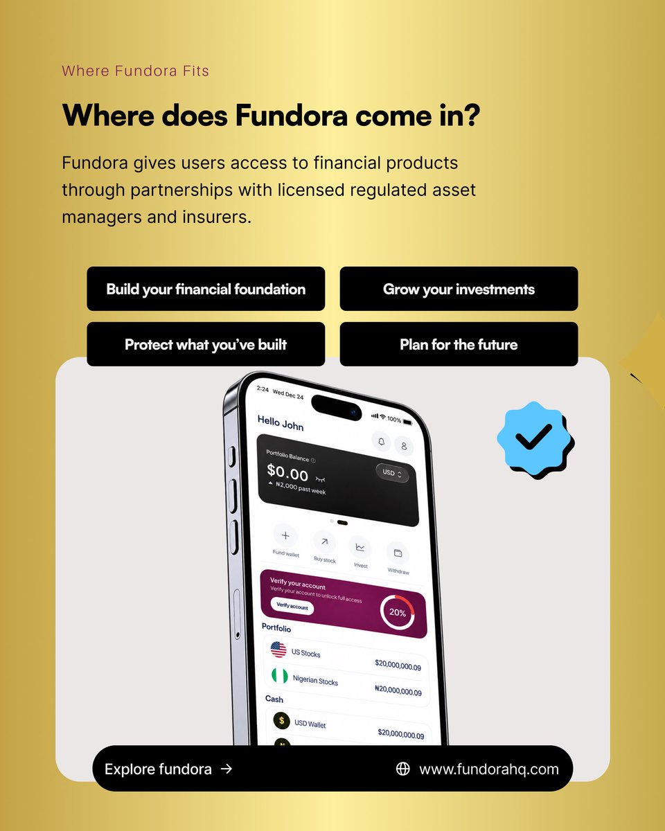 Fundora_HQ's tweet photo. To begin your wealth journey, click the link in bio to get started. https://t.co/w9o8r5MxNb