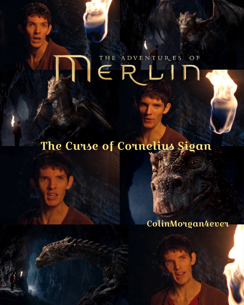 CMagnumfan's tweet photo. #posterdesign from every episode of #MerlinTVSeries now with 29/39 season 2 episode 1 #TheCurseOfCorneliusSigan aired on the 19th September 2009 #Merlin seeks help from #Kilgharrah #MerlinBBC #MissingMerlin #ColinMorgan #JohnHurt https://t.co/A7zgEVL9rc