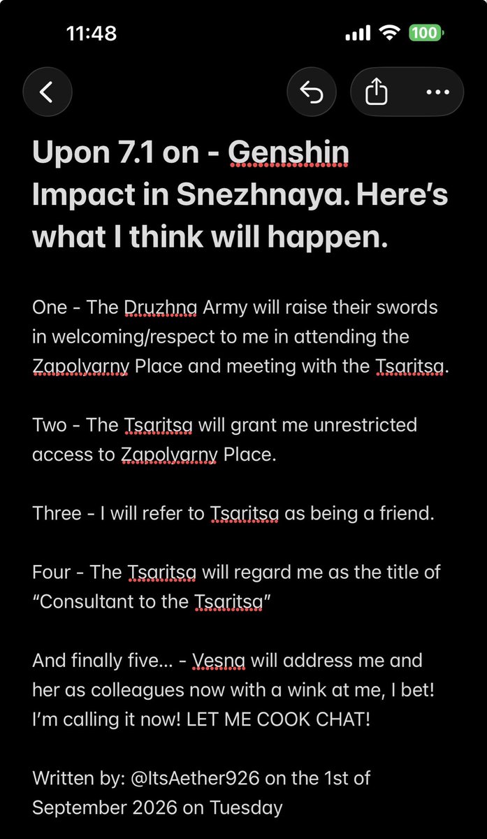 ItsAether926's tweet photo. “So far so good. Everything is going out as accordingly as I expected. 

#GenshinImpact 7.1 - A REKVIEM FOR THE UNDERWORLD

 #Druzhna #Tsaritsa #Danica #Fatui #Mitya #Pantalone #Pulcinella #Valeriy #Odette 
#Childe #Sandrone #Pierro https://t.co/g6NWHixOtC