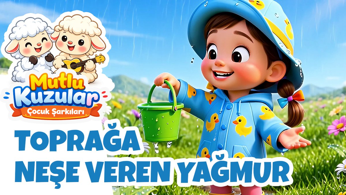 mutlukuzular's tweet photo. Toprağa Neşe Veren Yağmur 🌧️ | Eğitici Doğa ve Su Şarkısı | Mutlu Kuzular 🐑 https://t.co/7G3Qozy0hH https://t.co/zNvDBBcu5T