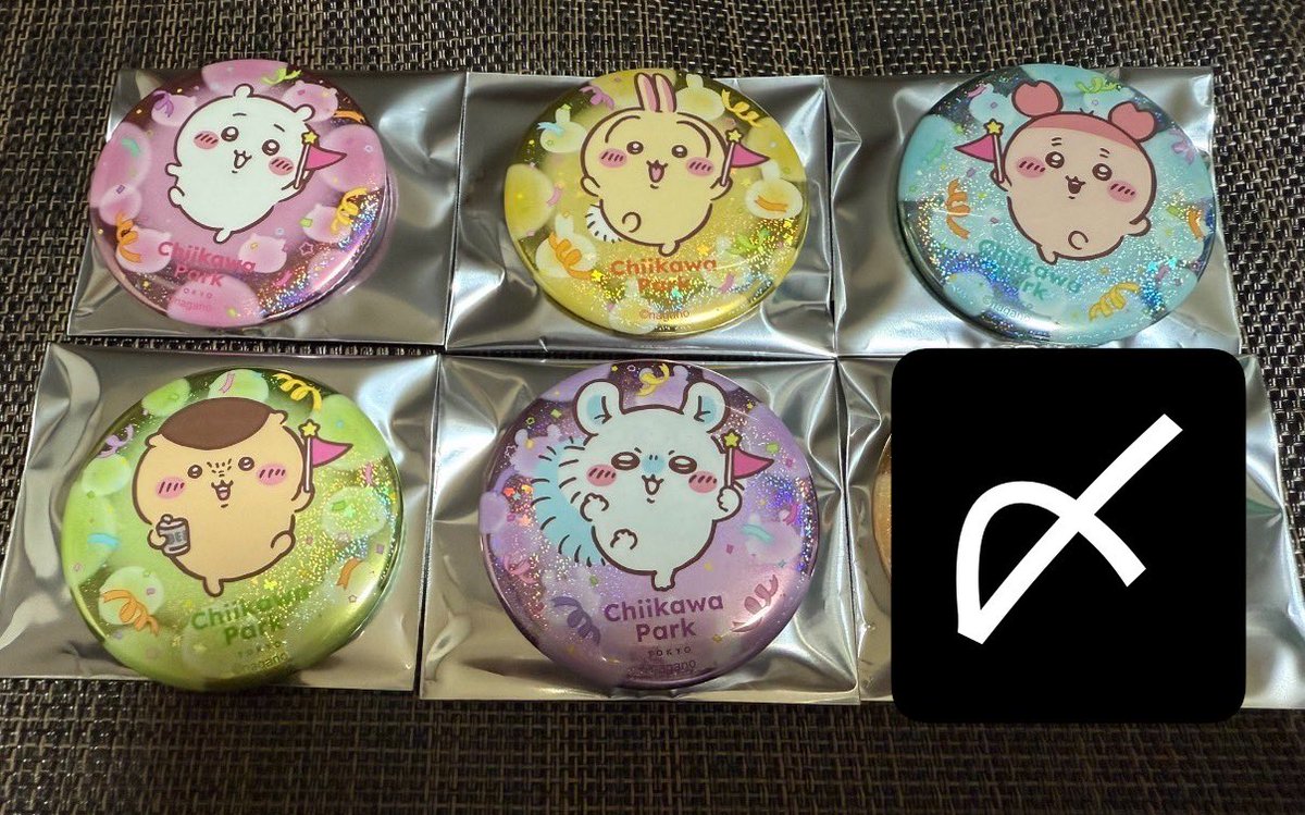 ma____bu's tweet photo. 【譲渡】ちいかわ ちいかわパーク 缶バッジ 

【譲】ちいかわ うさぎ 古本屋 🌟くりまんじゅう モモンガ 

【求】定価+送料

🌟含めてでお願いいたします。うさぎは纏めて優先。お声かけお待ちしてます。 https://t.co/nvhYVninsK
