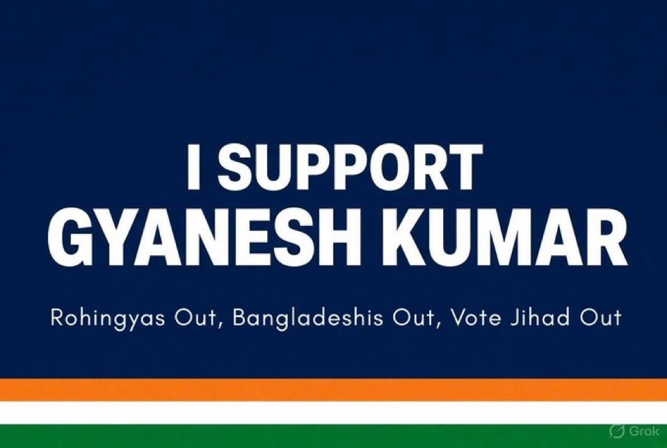 VIKRAMPRATAPSIN's tweet photo. I support Gyanesh Kumar .
If you do too . Viral this . Time to speak out . Expose Gandhis . https://t.co/2XJPxLw7B3