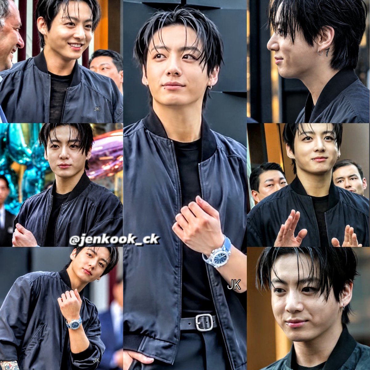 jenkook_ck's tweet photo. He looks so attractive and handsome in both looks! 🤎🖤
Like… how can someone look this good in both brown and black? 😭🔥
Jungkook at Hublot event in Japan
@Hublot #Hublot #ウブロ #jk #kookie
@mnijungkook #JungKook #jenkook_ck  #jenkook #ninikook https://t.co/kH36WI4EuU