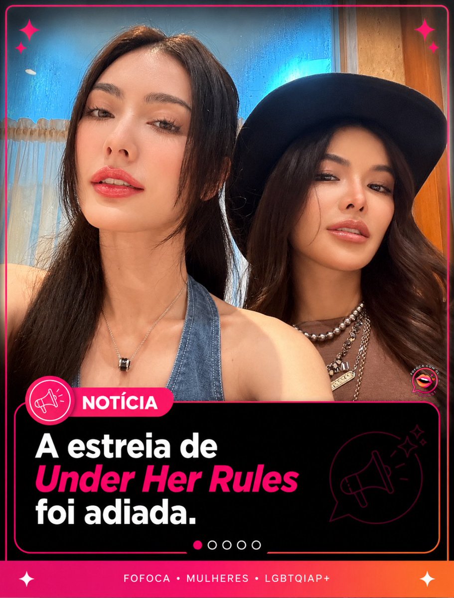 FofocaComGl_'s tweet photo. 🚨 ADIADA! 🚨

A estreia de #UnderHerRulesTheSeries, novo GL estrelado por #MeenBabe, foi adiada! 💗

A série, que estava prevista para chegar no dia 17 de outubro, agora tem nova data de estreia: 7 de novembro. 📅

Mais detalhes sobre a produção em breve! 👀✨ https://t.co/o30U5rZZv1
