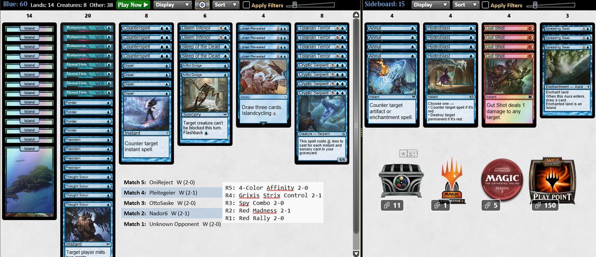 Luminati_mtg's tweet photo. Hi! 5-0 trophy with Turbo Terror after the release of the new cards online. 🐲🌩️ https://t.co/yRN2HrpKfe