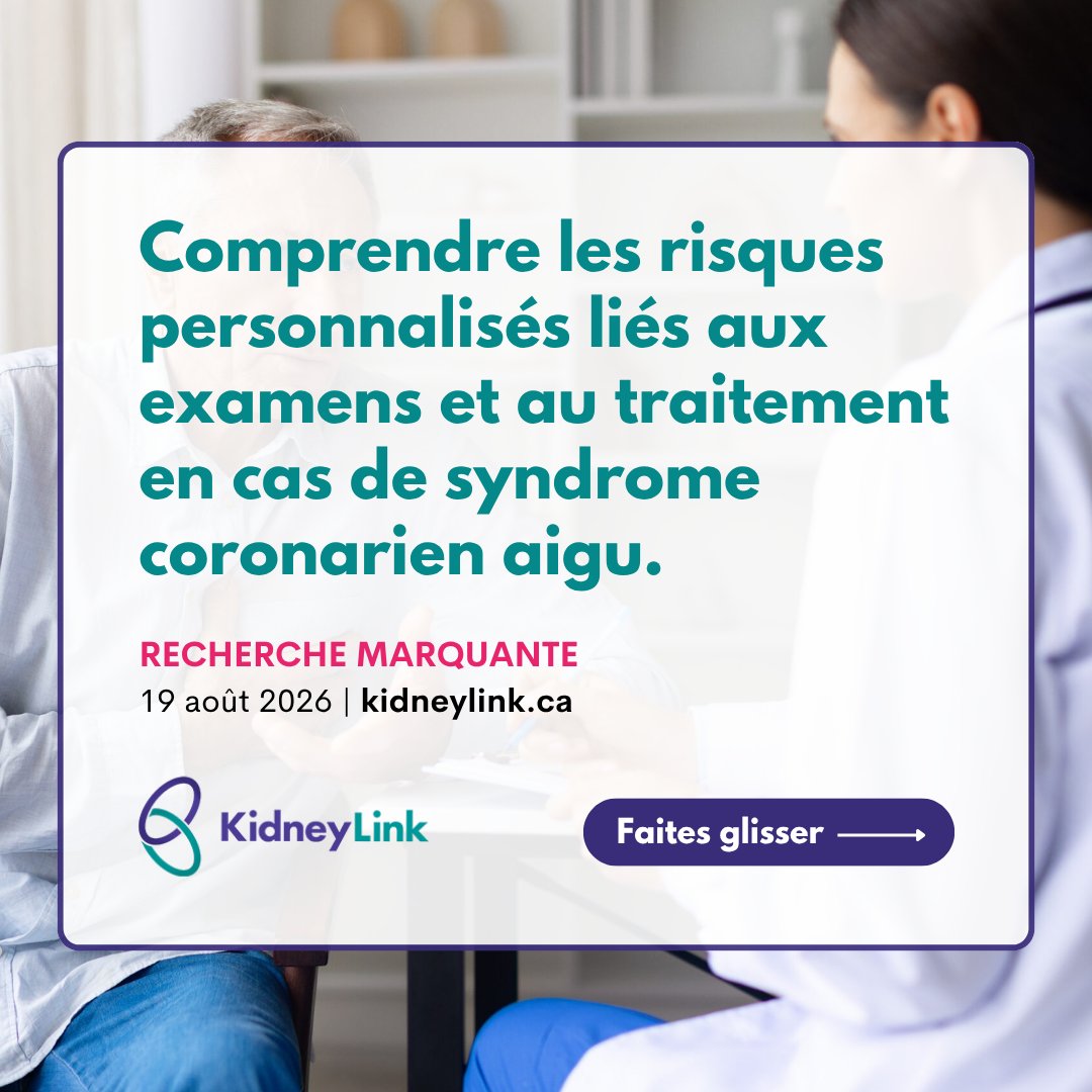 kidneycanada's tweet photo. Découvrez sur #KidneyLink les dernières avancées en matière de réduction des risques liés au don de rein, d’amélioration de la qualité de vie après une greffe et de prédiction des résultats cliniques en présence d'une MRC : https://t.co/KR37TQGfjH @cansolveckd https://t.co/pxkb0W0cp1