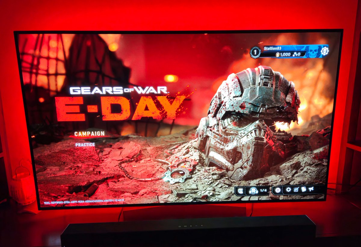 Stallion83's tweet photo. So happy to be playing the Gears of War: E-Day campaign early. Ever since the beta, this game has been living rent-free in my head.

Huge thanks to Xbox for providing the review code.

I'll be sharing my thoughts when the embargo lifts on October 1. https://t.co/pgFdA9jlk1