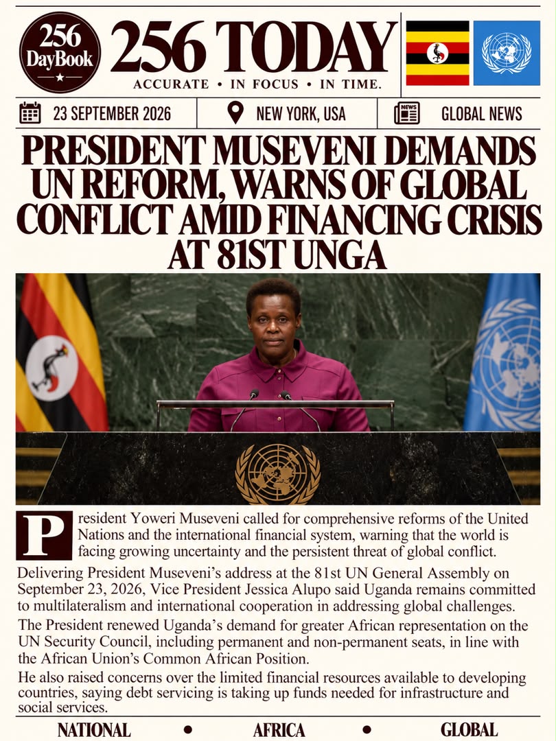 256daybook's tweet photo. SEPTEMBER 24, 2026 #256today @GovUganda @KagutaMuseveni @PoliceUg @MODVA_UPDF #trending #news #ugandanewstoday #updf #newsupdates #uganda #fyp https://t.co/n6OjcdVa7T