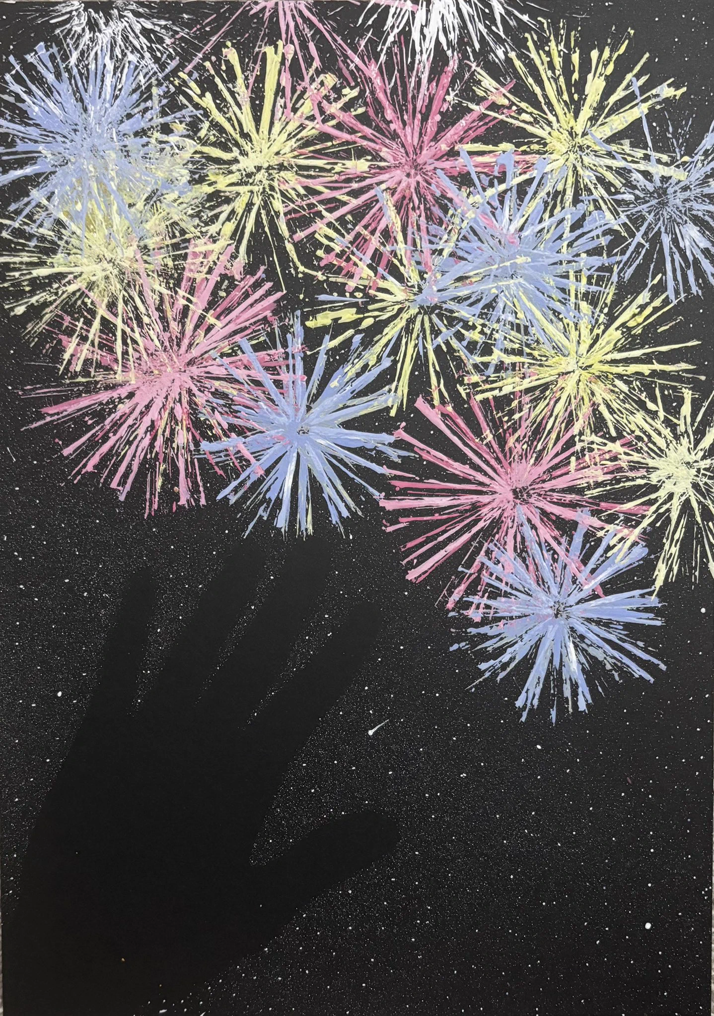 ぷうあさま専用 （原画）夜空に咲く花 ほか　5点おまとめ 小松かや on X: 