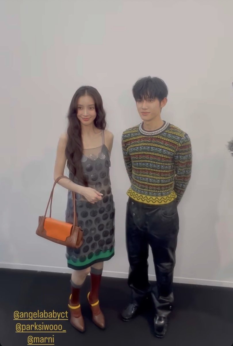 scene5wrp's tweet photo. #Angelababy with #PARKSIWOO at #MarniSS27 . When gorgeous meets gorgeous 👀✨ #MilanFashionWeek https://t.co/QPi9JAJ3In