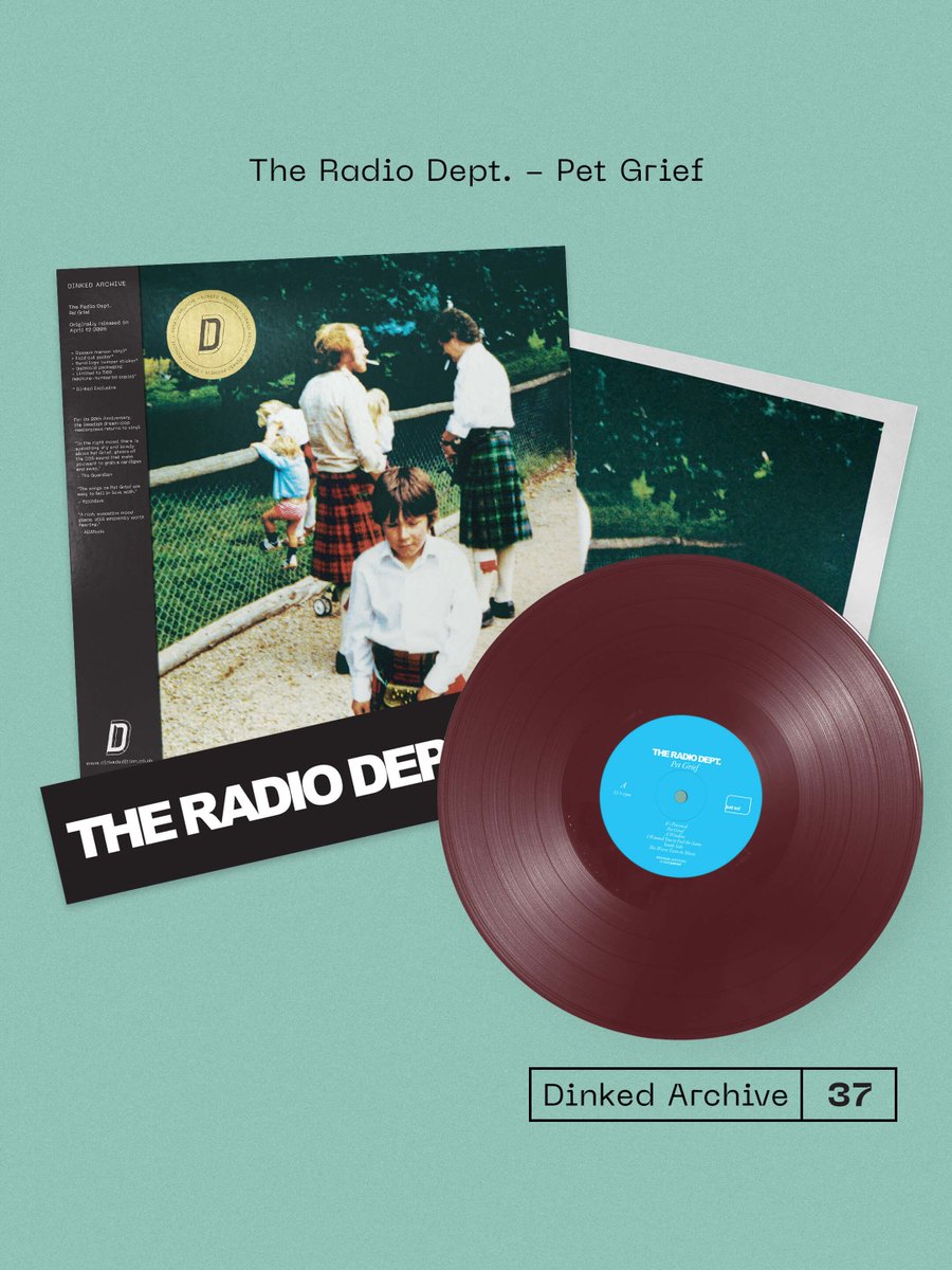 DavidsMusicLGC's tweet photo. ANNOUNCING #Dinked Archive Edition No. 37
The Radio Dept. - Pet Grief (20th Anniv. Edition)
Opaque maroon vinyl
Fold out poster (60x46 cm)
Band logo bumper sticker
Obi strip & gold foil sticker
Gatefold sleeve
Limited numbered pressing 500
Preorder ➡️ https://t.co/KLl1ypKvqF https://t.co/uWWVyFWngB
