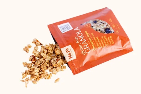 MsPsGFree1's tweet photo. Busy day? Reach for soft-baked & organic granola: gluten-free, dairy-free, low-sugar, high-protein, fiber-rich. Best granola ever! โจ Stay blessed and healthy ๐ #MSPsNation #glutenfree #WorldBusinessChicago https://t.co/IvYR0QqHLL
