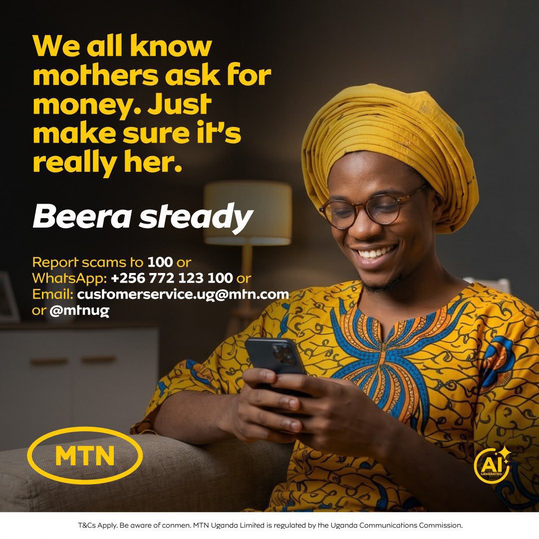 emie_256's tweet photo. 📞 “Hello, my phone was stolen. I’m stranded. Please send 500K on this number. I’ll explain later.”
Sounds like Mama? 👀 PAUSE! AI can clone voices, so don’t rush to send money. Verify first, stay safe. 🚨
#BeeraSteady #StaySafeWithMTN https://t.co/cDmzxN5hsN