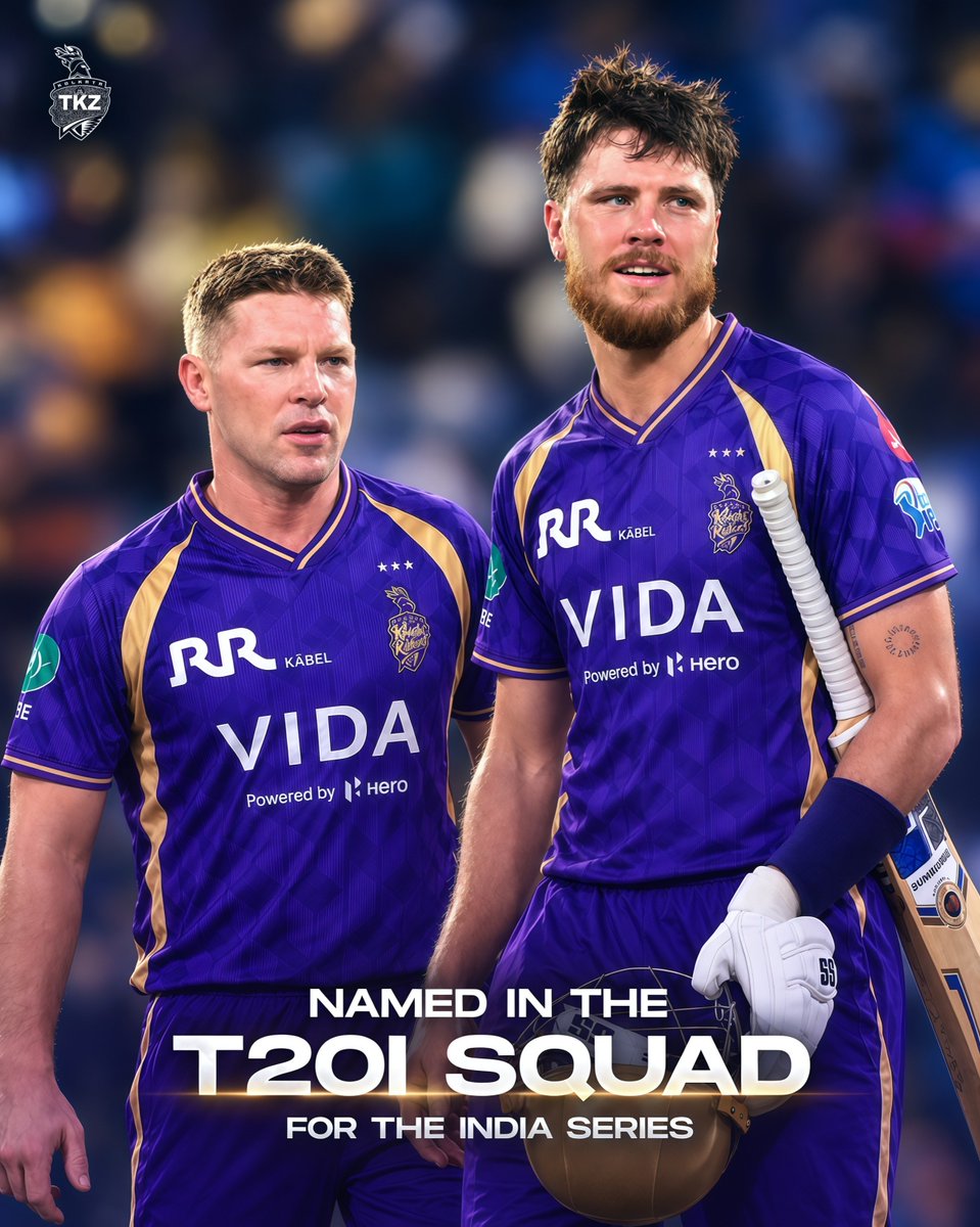 thekkrzone's tweet photo. Two key names set for the challenge ahead. 🔥

#KKR #T20I #INDvsNZ #FinnAllen #TimSeifert https://t.co/ID8xNJ8a5T