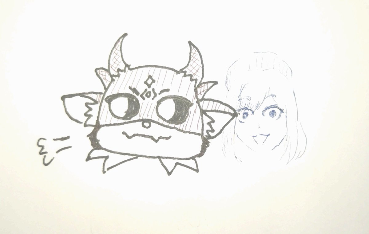 r_itiki's tweet photo. #でびるさまにささげるえ
#るるのアトリエ
ドヤってるデビさまです。 https://t.co/QstN77hTtq
