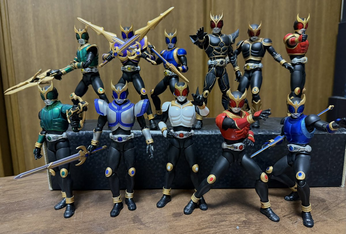 oldtype_nacht's tweet photo. ついにこの日が参ったのじゃ
真骨頂製法でクウガの全フォームが揃った🎉
ようやく念願が叶いました👍
#仮面ライダークウガ https://t.co/NMqJvx317q