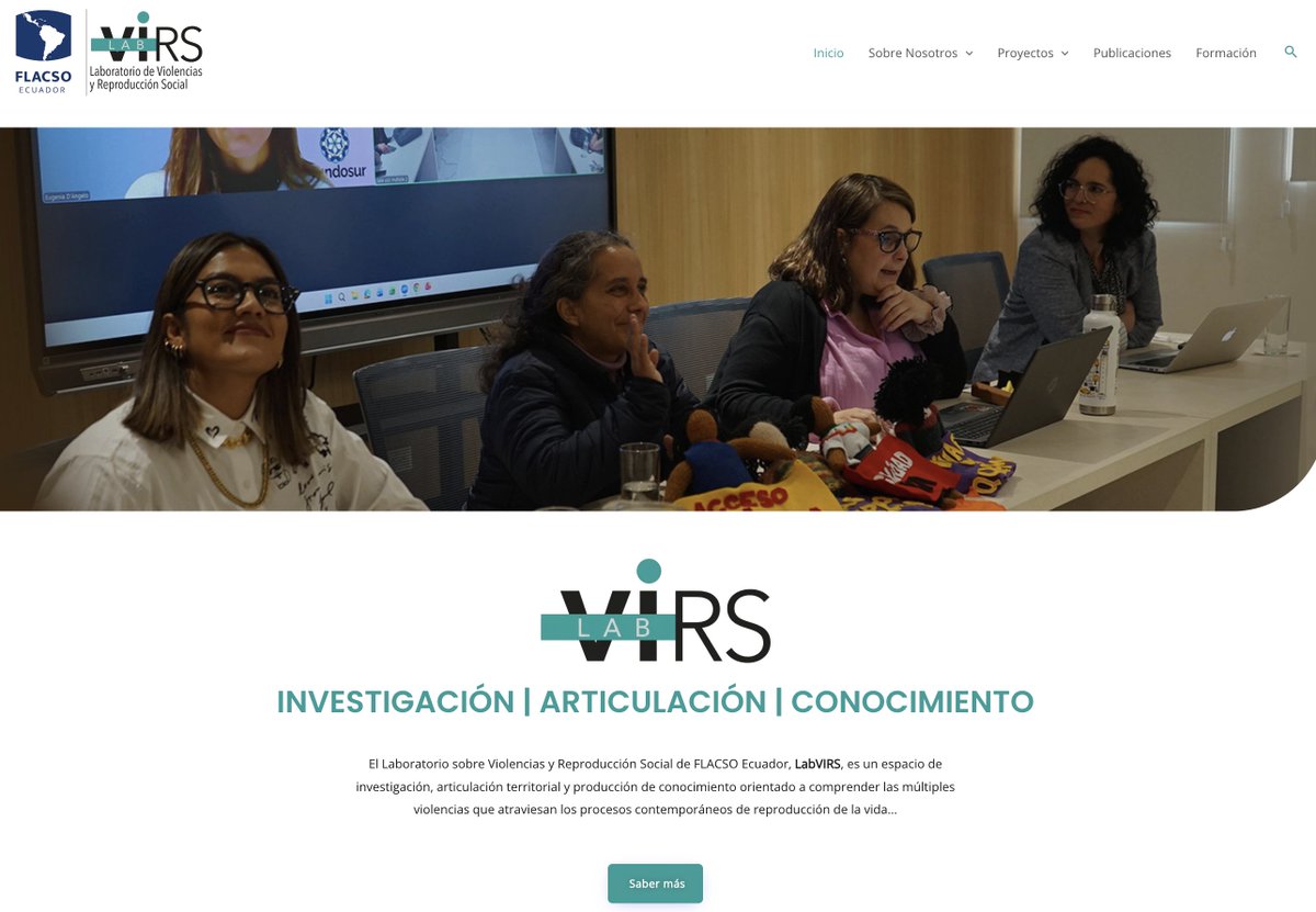 FLACSOec's tweet photo. Conoce #LabVIRS, el Laboratorio sobre Violencias y Reproducción Social de FLACSO Ecuador. Un espacio que articula investigación, trabajo territorial y producción de conocimiento para comprender las violencias que atraviesan las formas contemporáneas de reproducción de la vida.
🌐 👉 Visita su página web y conoce sus líneas de investigación, proyectos y actividades: https://t.co/ghrkP4un1T