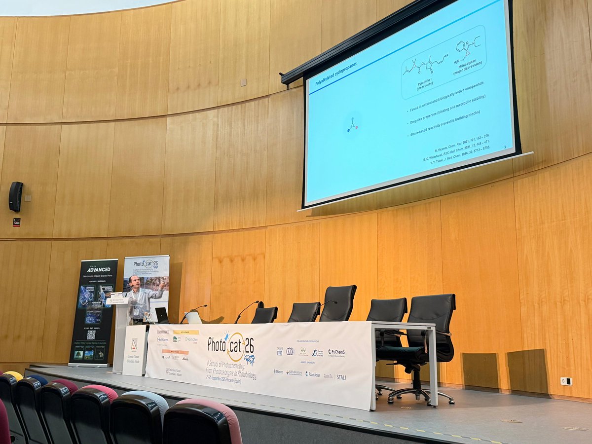 photocat26's tweet photo. 🎤 Last oral presentations of the day! 🤩
You guys absolutely rocked it! 🔥🧪 So many great talks and exciting chemistry to wrap up the sessions! 👏✨
Big applause for all our speakers! 🙌
#Photocat2026 https://t.co/bT3BlOJXcN