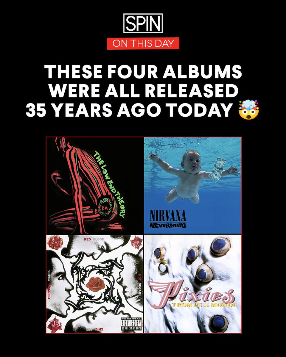 SPIN's tweet photo. We were listening good on September 24, 1991! 💿 https://t.co/zy5ksf5VwJ