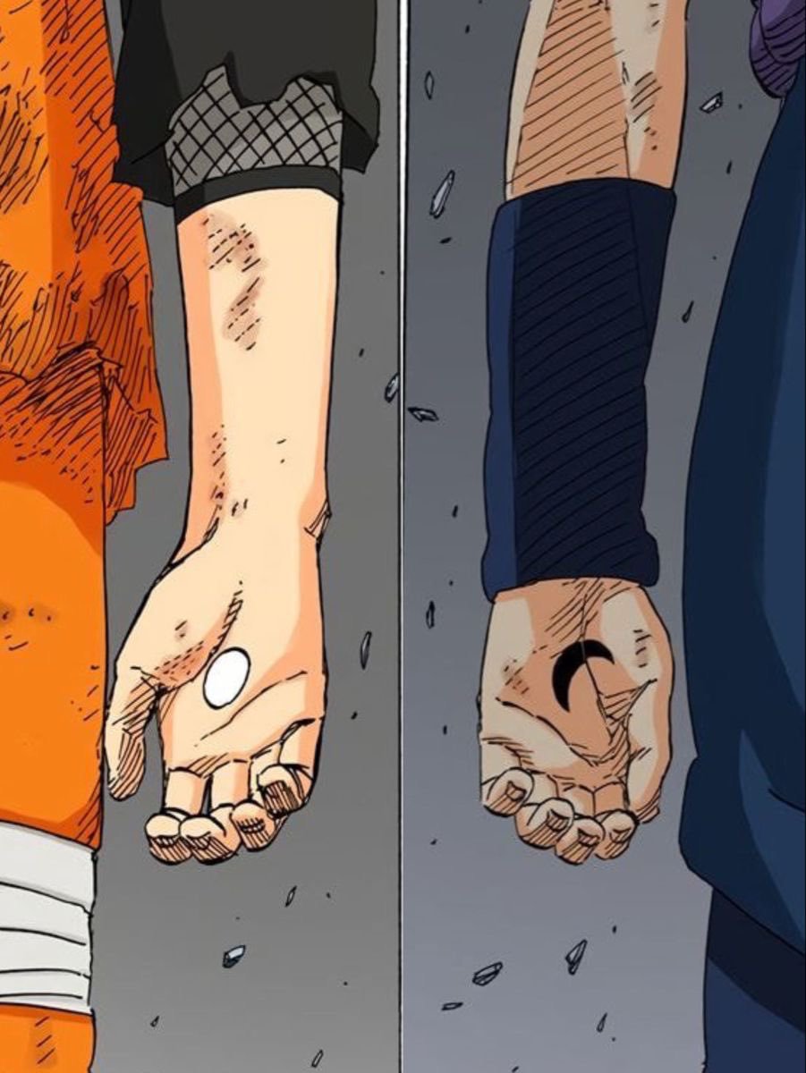 sasuculo's tweet photo. nunca superaré que canónicamente naruto y sasuke tengan soulmate marks https://t.co/vyiwBw2FdE