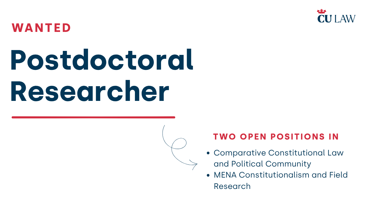 IISCprague's tweet photo. We are hiring two postdoctoral researchers! 

One in MENA Constitutionalism and Field Research and qualitative field research in the MENA region.

And one Postdoctoral Researcher in Comparative Constitutional Law and Political Community.

https://t.co/qtKlOsZSNM https://t.co/1oSbOs6NeU