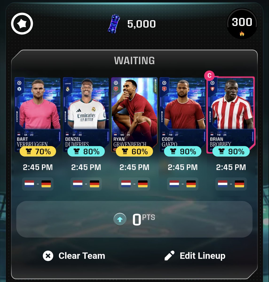 nemesisorare's tweet photo. @Sorare Should clear this stage pretty easily 💪 https://t.co/n8DDZB3SeD