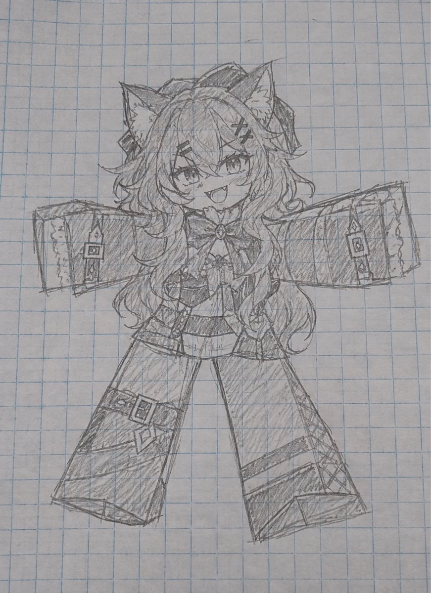 LiraMewVT's tweet photo. tadaa~ 
hand robotic drawing here hehe :3

#Vtuber #drawing https://t.co/iJBmGtGI53