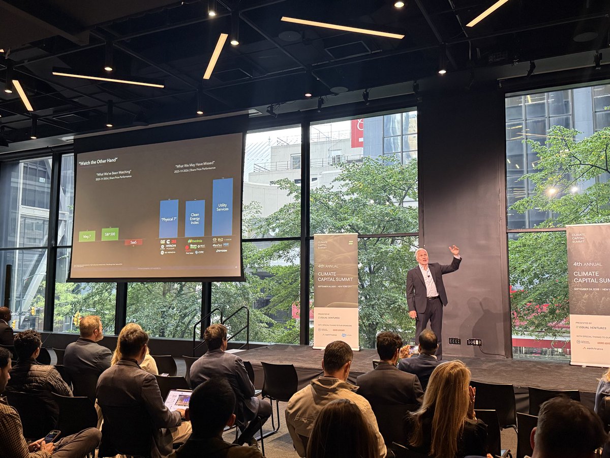 jonhealy14's tweet photo. Leading out strong with the one and only Jim Coulter…market making for decades, and still sees the opportunity in climate capital through TPG.

Legendary acquisition of Continental Airlines and involved in everything from Burger King to Seagate.

Allegedly there is an opportunity set beyond AI, even today.