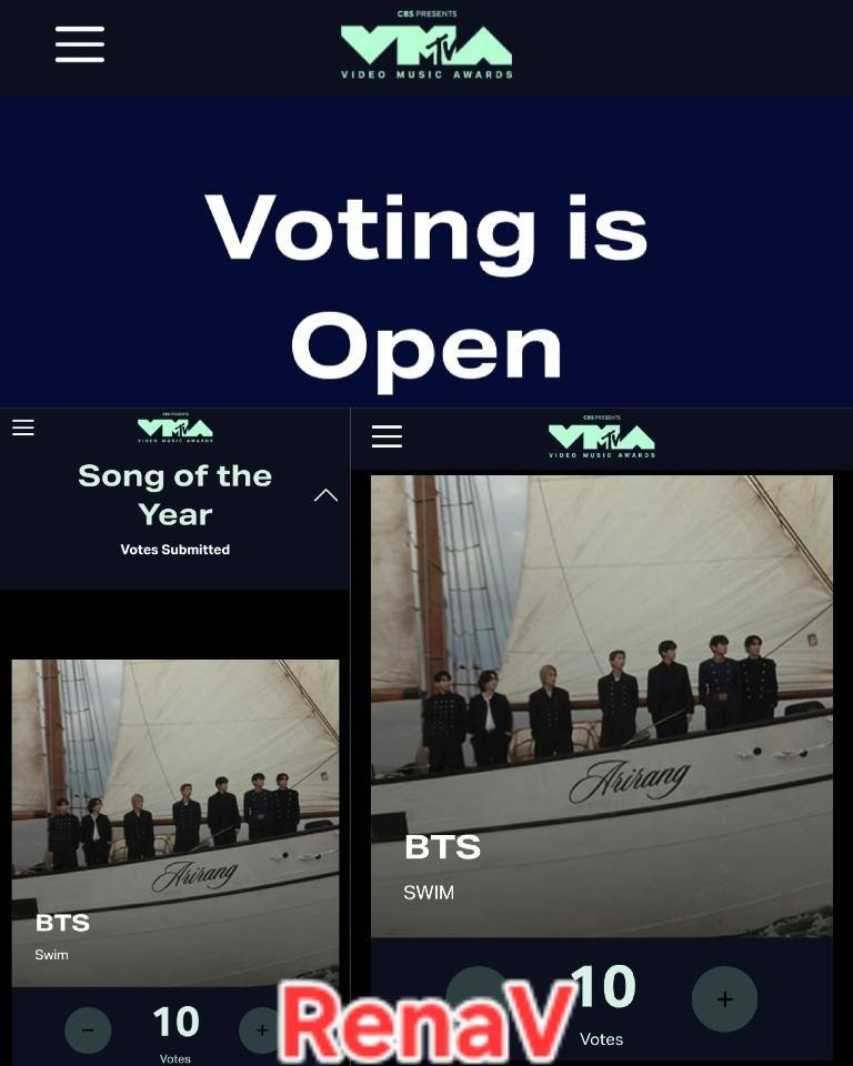 renaV_bts7's tweet photo. 【VMAs】#VMAs
寝る前に投票を忘れずに🙏

🏆Song of the Year
🏆Best K-Pop

投票先👇🏻
🗳https://t.co/qthzmwDIg9

🏆Best Group 
📌Instagramストーリーズ投票
🔗https://t.co/p0EuPtkIfs
後1時間✊🏻🔥 https://t.co/aZihM6PgBH