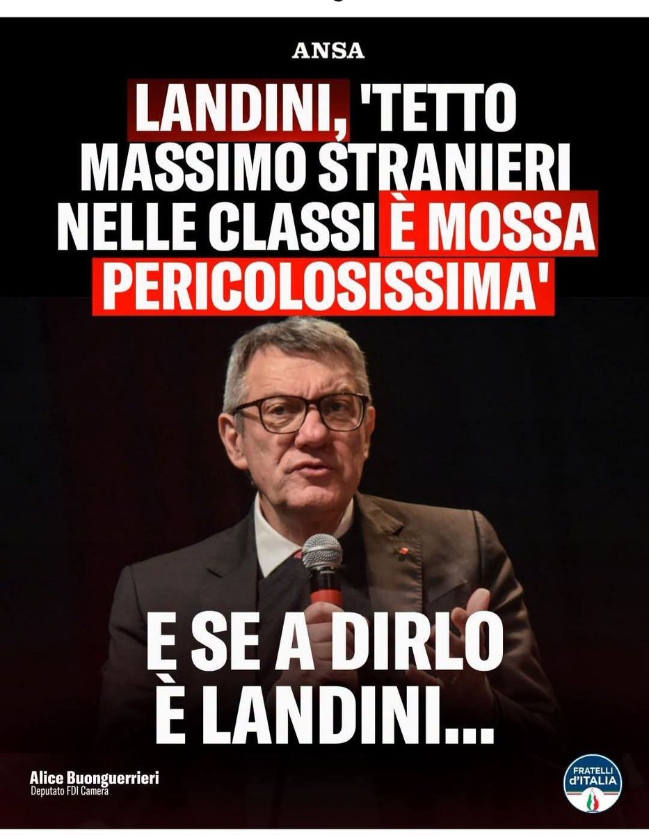 Virna25marzo's tweet photo. MAURIZIO LANDINI 
"TETTO MASSIMO STRANIERI NELLE CLASSI È MOSSA PERICOLOSISSIMA"

Dai MAURI facciamo un grande sciopero possibilmente di venerdì. 
Spero ne avrai qualcuno di libero... https://t.co/wsA1Z7WsmU