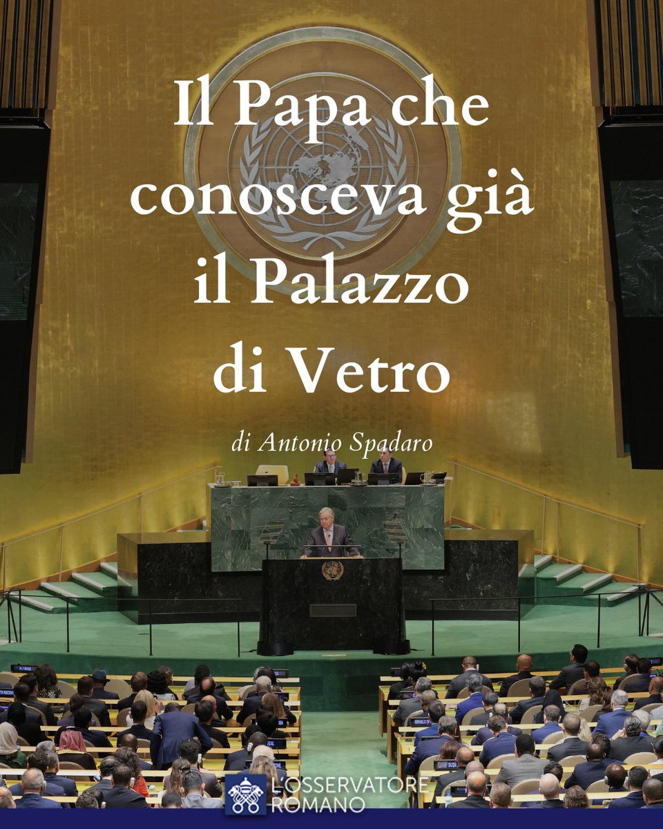 oss_romano's tweet photo. Il Papa che conosceva già il Palazzo di Vetro
Il rapporto di Prevost con l’Onu risale agli anni in cui era priore generale degli agostiniani
di Antonio Spadaro @antoniospadaro 
https://t.co/M3Jel6240b https://t.co/3K6RP0CGgA