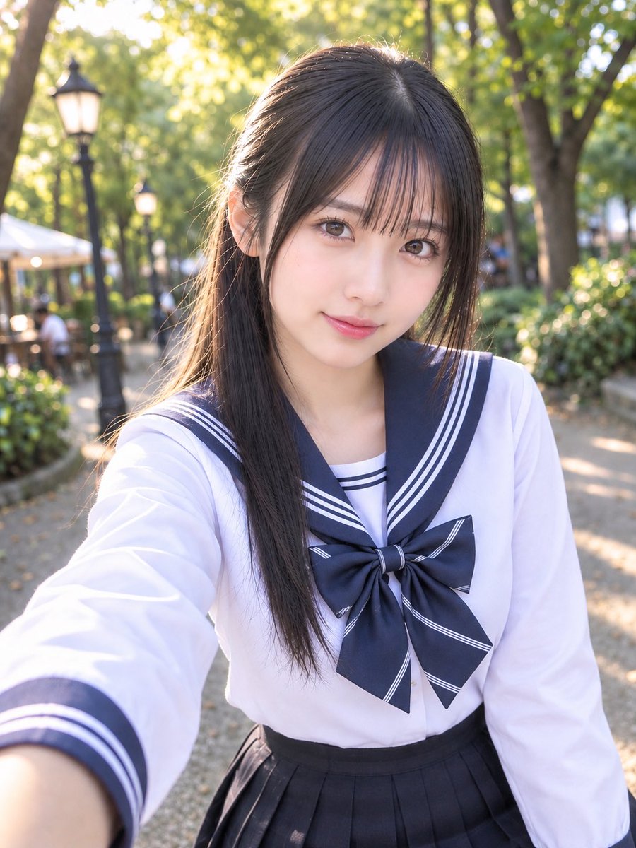 bmuwlnST's tweet photo. @haru831yy 頬のラインを細くしてセーラー服を着せちゃいました！
最強です！ https://t.co/9dwfiHH04R