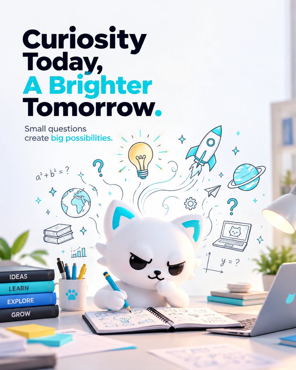donotfomoew's tweet photo. Big ideas start with a little curiosity. 🐾 https://t.co/2stbKcYVEH
